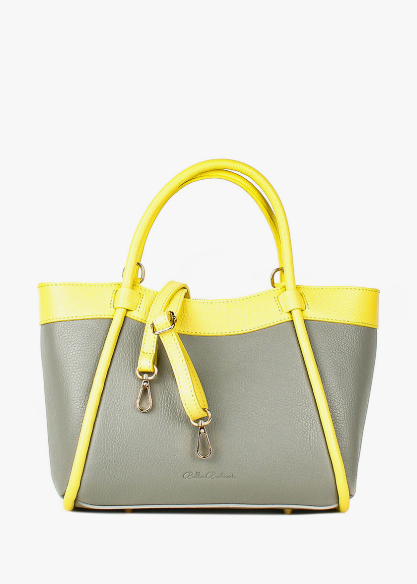 Сумка LEANNA сіра з жовтим