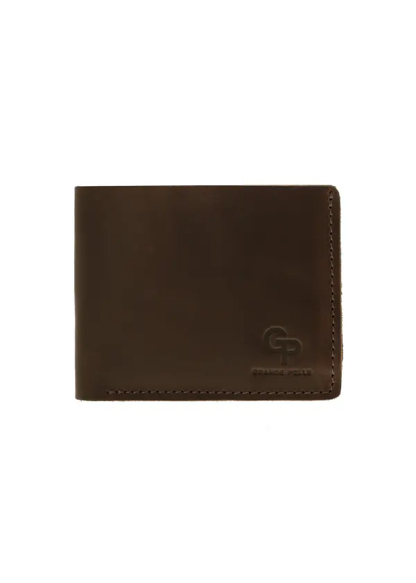 Гаманець Чоловічий Grande Pelle 54112010 коричневий з чорним
