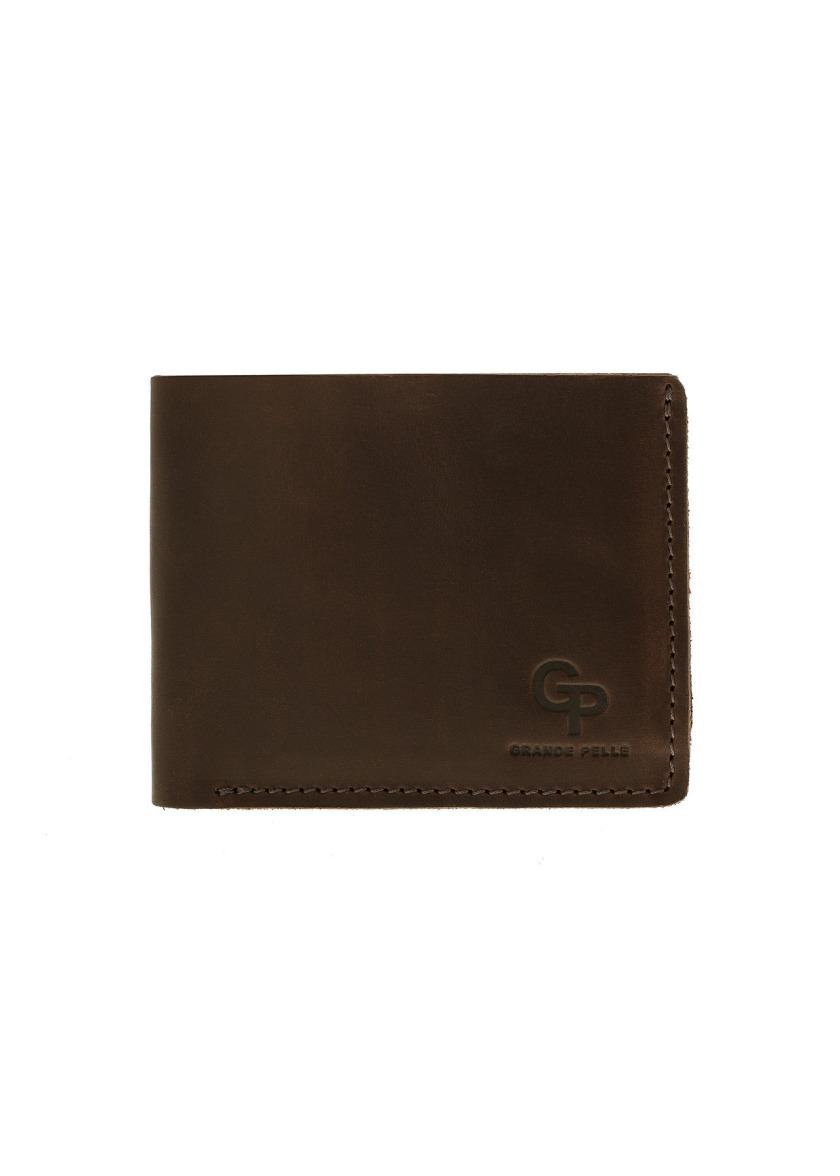 Гаманець Чоловічий Grande Pelle 54112010 коричневий з чорним